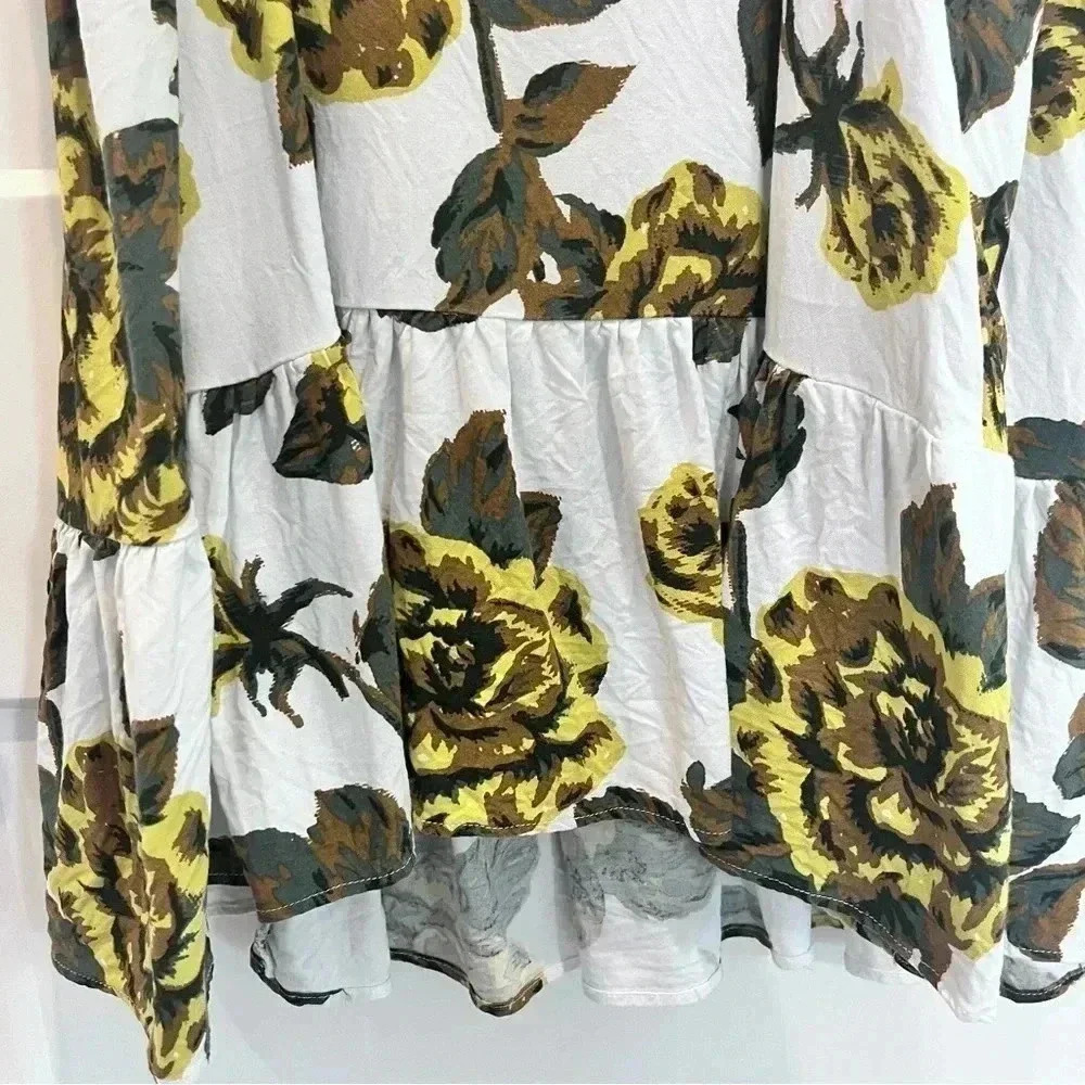 Urban Outfitters floral print mini dress tunic top spaghetti strap tank size S - Picture 4 of 8